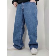 Calvin Klein Giant Baggy Double Stone washed oldschool jeans - spodnie z szeroką nogawką - calvin_klein_giant_baggy_double_stone_washed_oldschool_jeans_-_spodnie_hiphopowe_z_szeroka_nogawka_(1).jpg